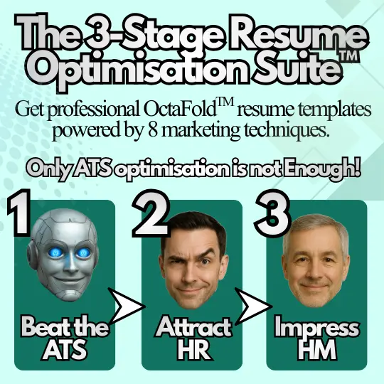 Image for 'The 3-Stage Resume Optimisation Suite™' feature pack.
